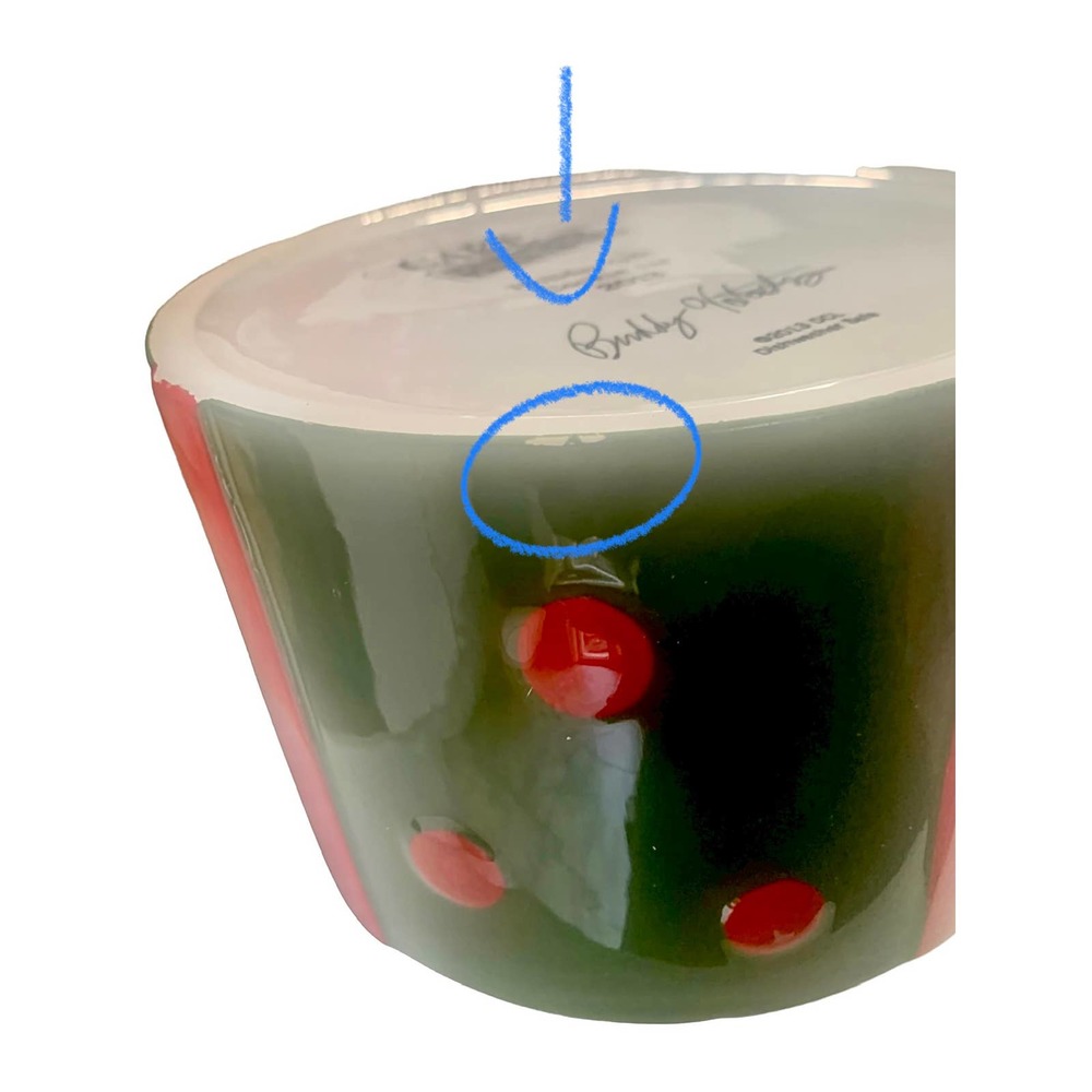 Cake Boss Christmas Ceramic‎ Cookie Jar Green/ Red Limited Edition 2013 - Picture 10 of 14